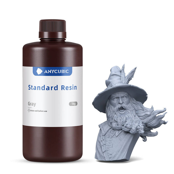 ANYCUBIC standaard resin 405nm UV Gray 1kg LCD/DLP/SLA 3D-printers