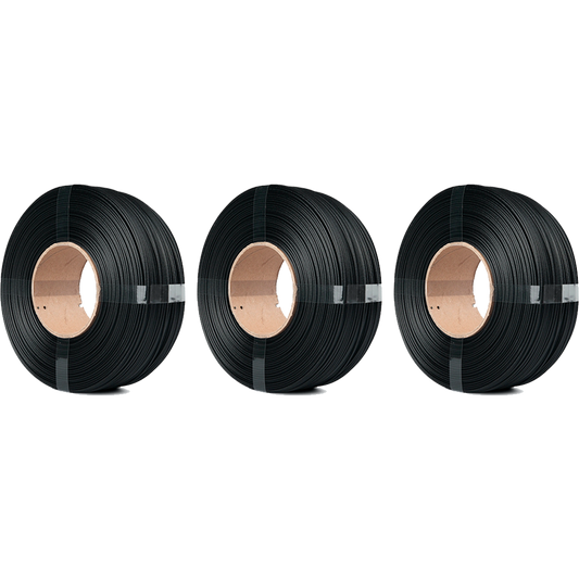 Bambu Lab PLA Basic Black 1kg Refill x3