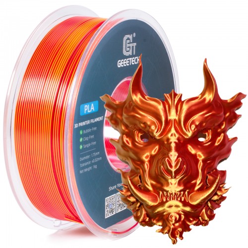 Geeetech Dual Color PLA Silk+ with Spool - 1kg 1.75mm