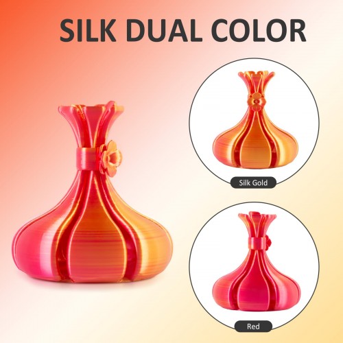 Geeetech Dual Color PLA Silk+ with Spool - 1kg 1.75mm