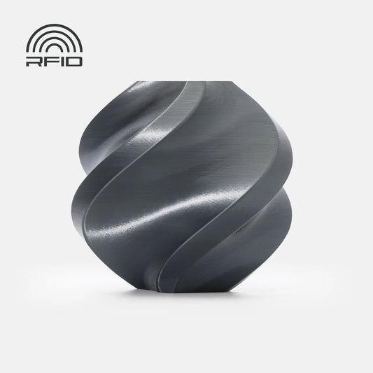 Bambu Lab PLA Silk+ Titan Gray With Spool 1kg 1.75mm