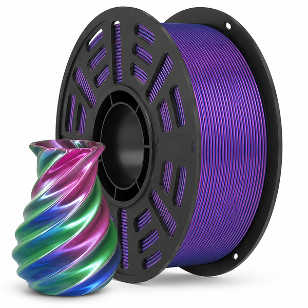 PLA Silk+ –Tri Color Red, Green & Blue