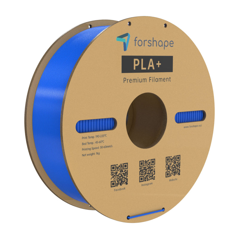Forshape PLA+ Blue with Spool - 1kg 1.75mm